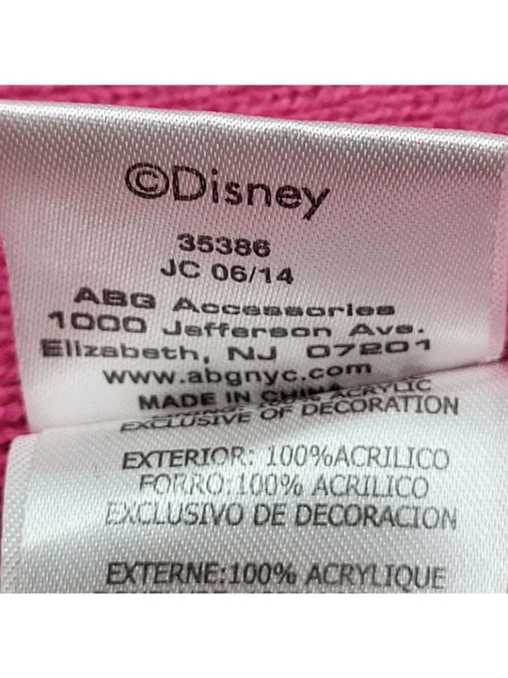 Disney Doc McStuffins girls' knit winter beanie hat cap Lamb hug